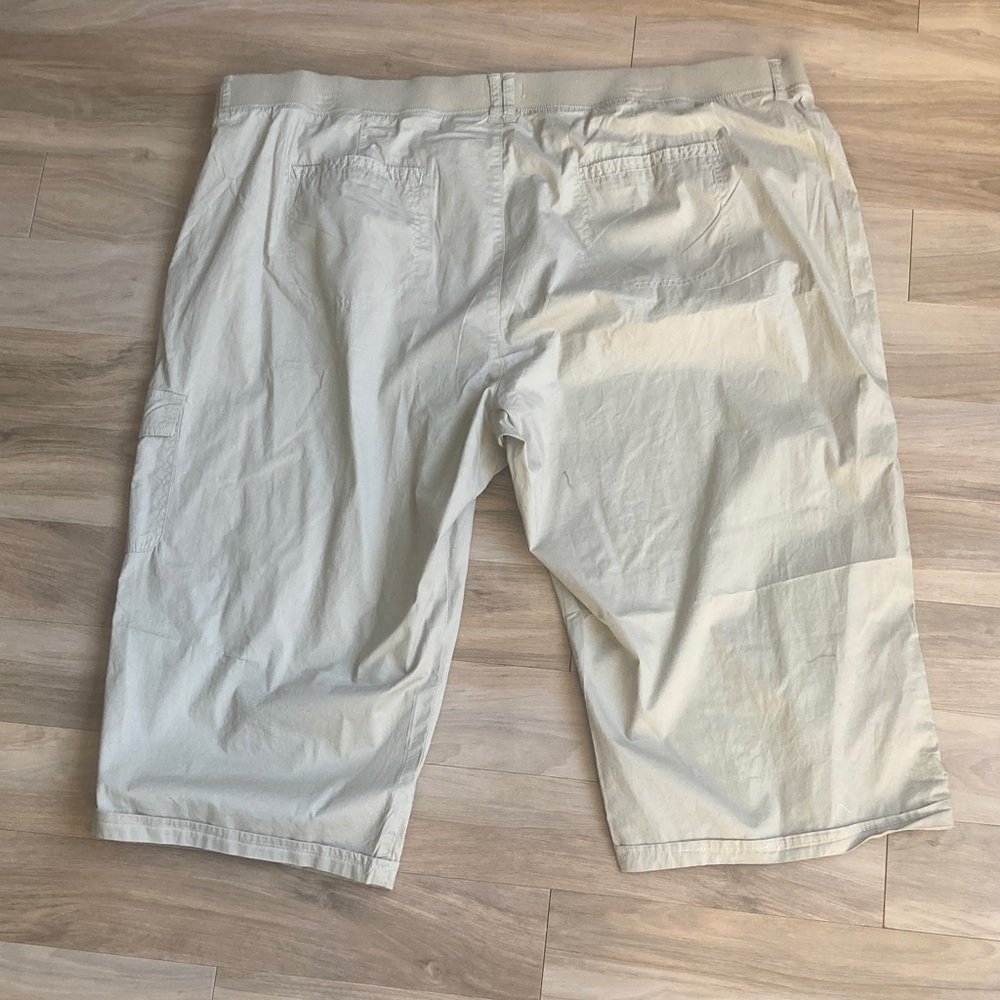 Dash tan Taylor Capri comfort waist cargo pocket comfee flex elastic waist 3X - Picture 16 of 17
